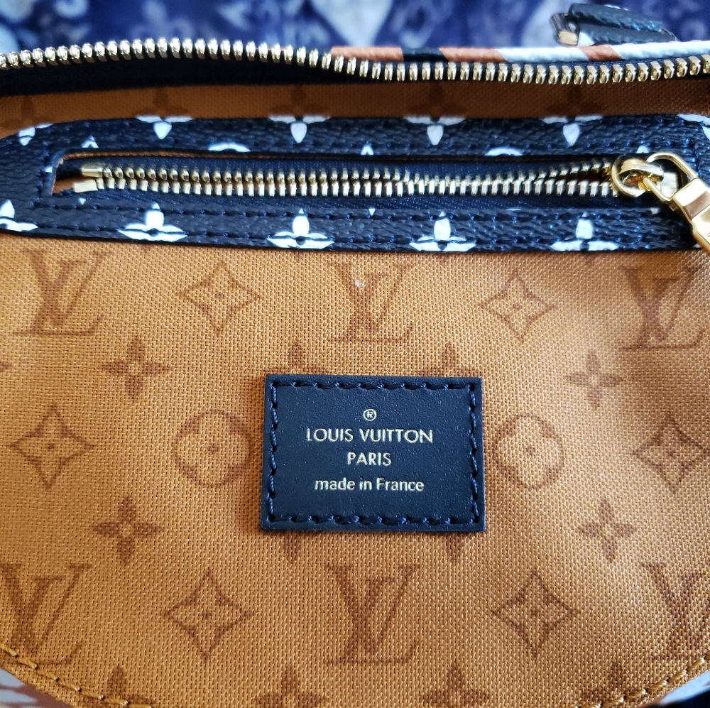 LOUIS VUITTON Crafty Speedy 25 Bandoulière Caramel Black Giant Monogram Bag New - Picture 12 of 17
